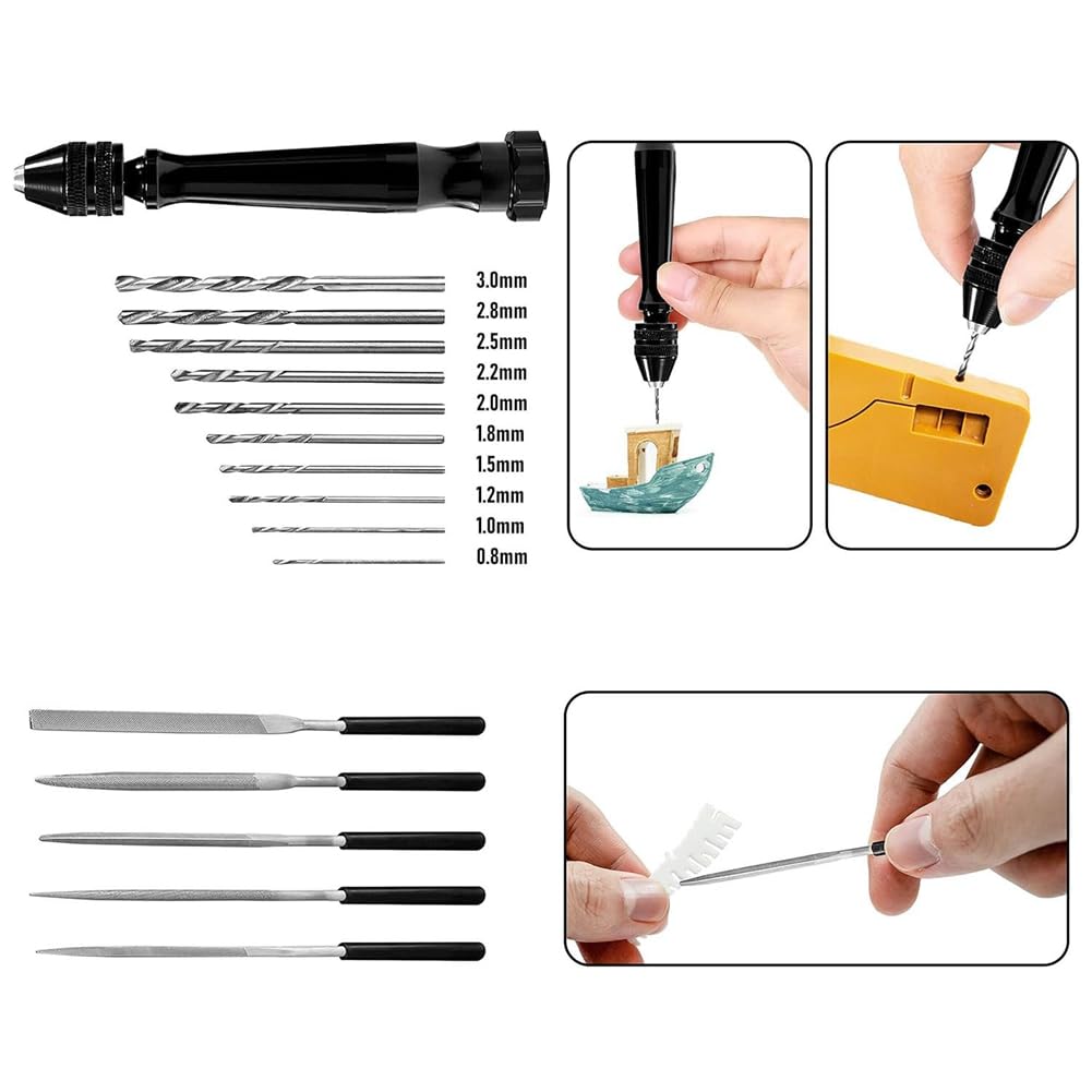 Kit de Herramientas para Impresora 3D, Herramientas para Impresora 3D para Quitar, Alisar, Terminar, Desbarbar, Tallar y Perforar Accesorios para Impresora 3D