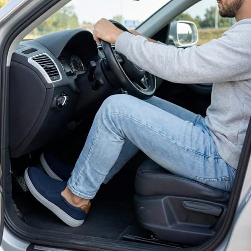 Image of konhill Mens Slip On Loafers Sneakers - Casual Knit Walking Shoes for Men, Lightweight Breathable Memory Foam Boat Shoes, Comfortable Slip-On Driving Loafers for Work Travel Beach