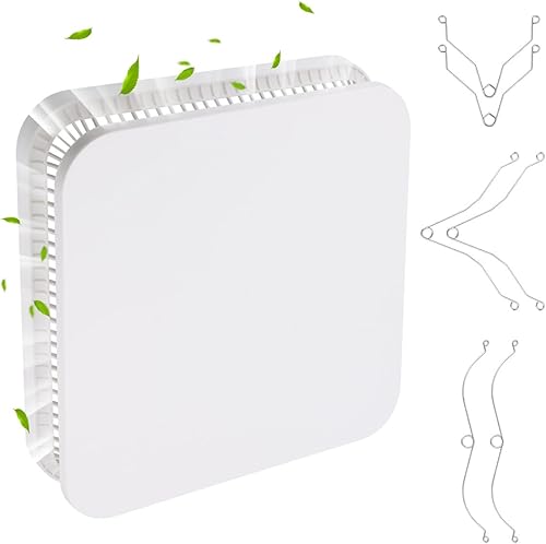Miniatura 7 de Paquete de 2 rejillas para ventilador de techo de baño BP46 BP90 con resortes, piezas de repuesto para techo cuadrado o pared para ventilador de