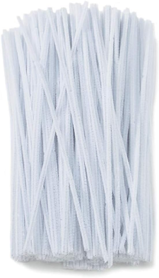 Darice Chenille Stems, White, 350 Pack – Classic Pipe Cleaners for Kids Craft Projects and More – Value Pack Craft Supplies Perfect for Home, Classrooms and More