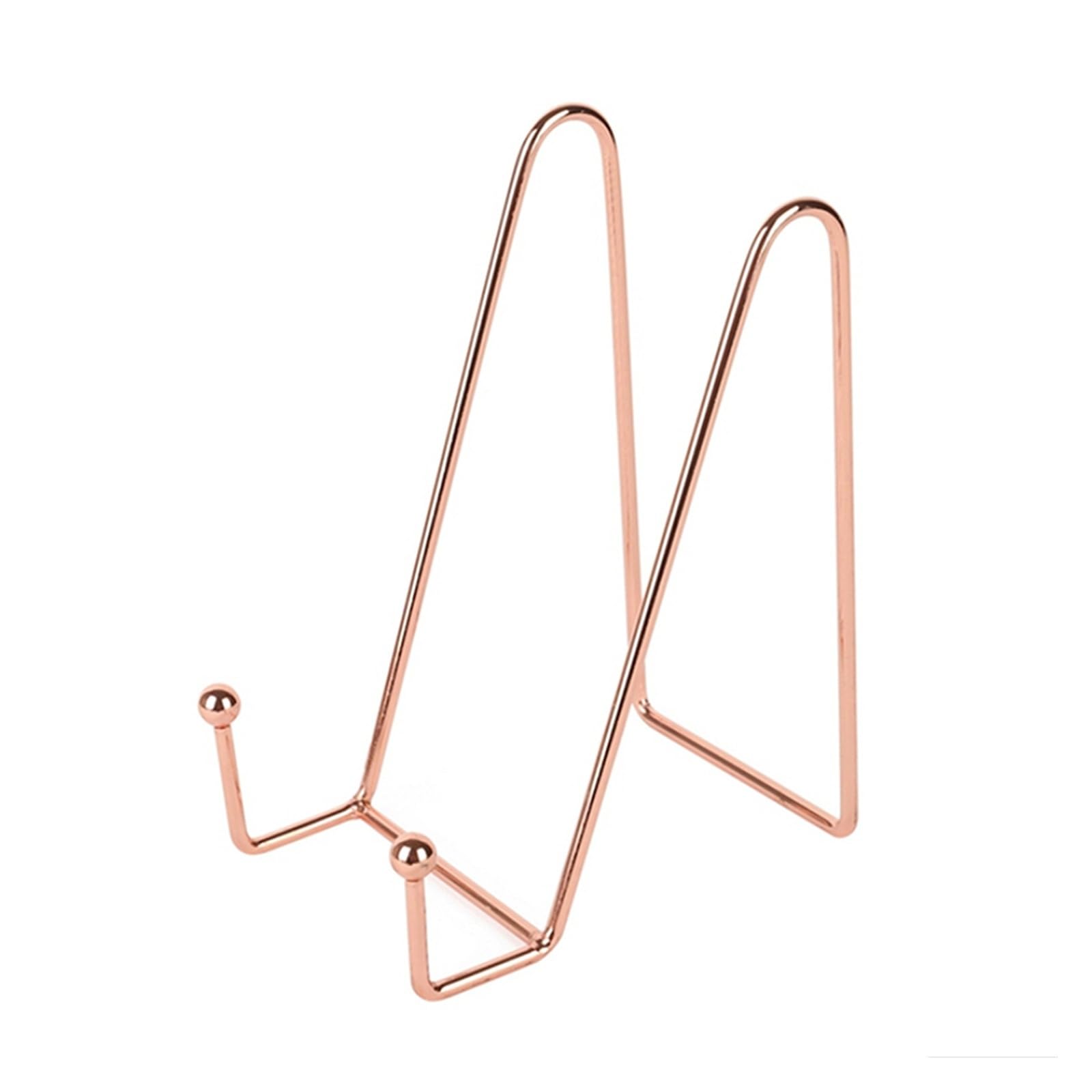 Xiehya Rose Gold 2Pcs Plate Display Stand Picture Easel Stands Holder Dish Tabletop Art Pictures Frame Photo Decorative For Home(Rose Gold)