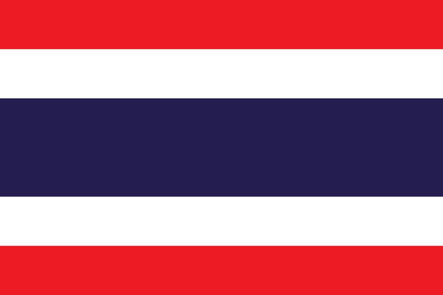 Drapeau Thaïlande grand tissu résistant pour pavillon extérieur et décoration murale