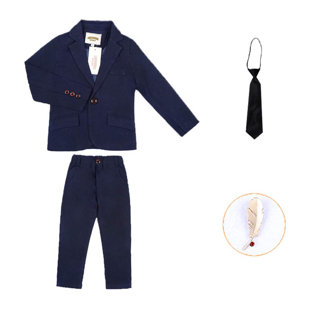 Traje para Niño Boda Ceremonia Conjunto Chaqueta Pantalones Ropa De 2 Piezas