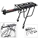 Amarine Made Bike Rear Rack 110 Lbs Capacity Aluminum Alloy or Iron Bicycle Rear Rack Adjustable Pannier Bike Luggage Cargo Rack Quick Release Bicycle Carrier Racks (Al Half Quick Release)
