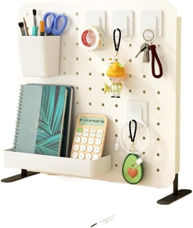 卓上 パンチングボード クリップオン 有孔ボード 収納ラック デスクトップパネル 物置ラック デスク アイアンアート デスク収納ラッ
