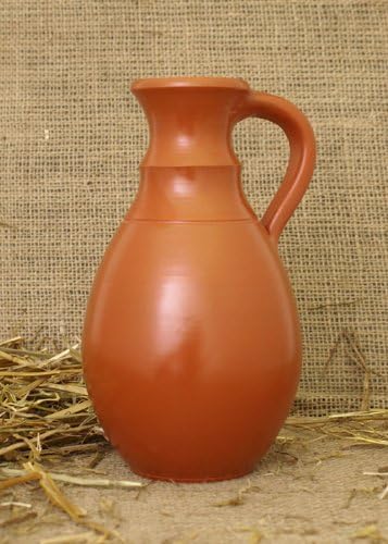 Roman Clay Jug with Handle, Terra SIGILLATA