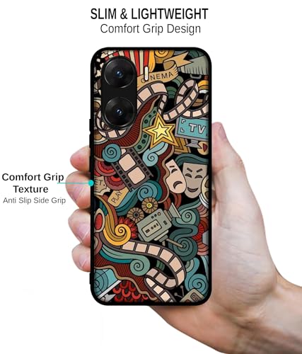 Image of Movies Design Premium 2D Printed Metal Back Case Cover for Vivo V29E 5G