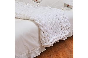 Chunky Knit Blanket Throw Premium - Super Soft Thick Cozy Versatile All-Season...