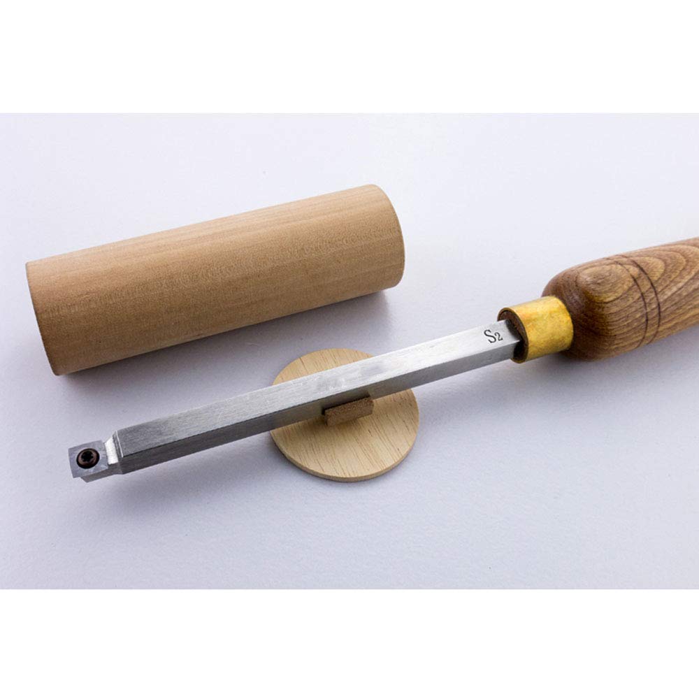 Scalpello per Tornio, Utensile per Tornitura Del Legno, Scalpello per Tornio con Punta con Inserto Quadrato in Carburo da 11 Mm con Bordo Dritto per Hobbisti Del Legno, Fai da Te, Falegname