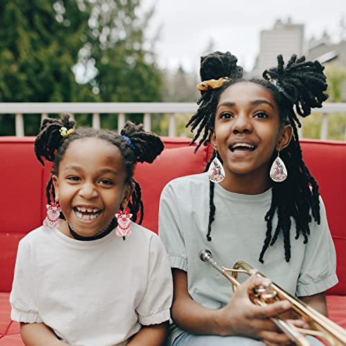 Stology Faux Leather Summer Earrings For Women Sunflower Farm Animals Earrings Set Of 12, Funny Bunny Cow Chicken Pig Teardrop Dangle Earrings Bulk Buffalo Country Plaid Jewelry Girl Fashion Accessory #TOP6