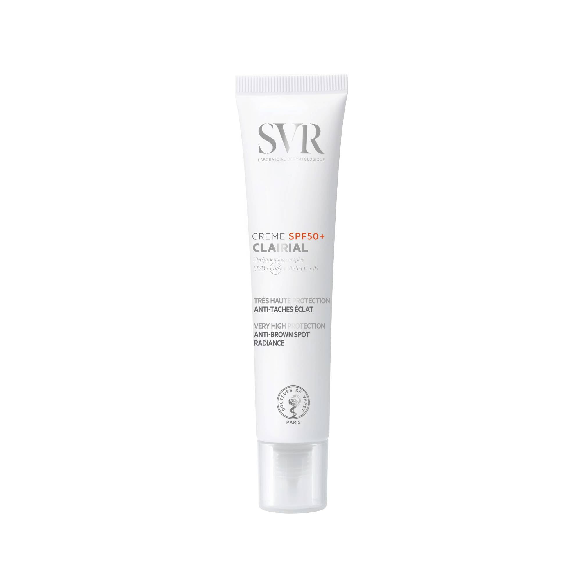 SVR Clairial Crème SPF50+ anti taches 40 ml | Niacinamide, Lumiwhite Complex, SP