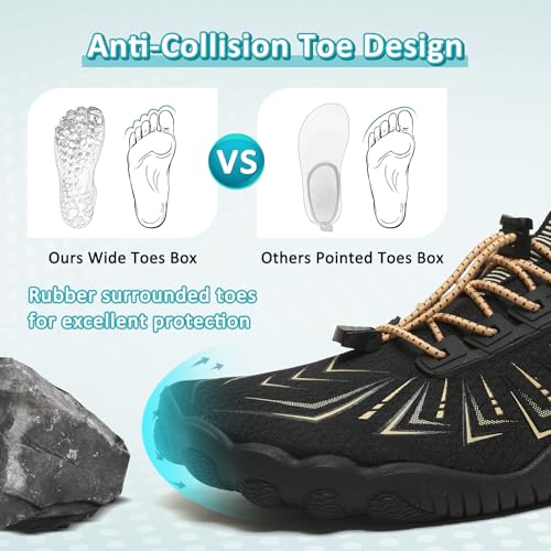 Image of ziitop Water Shoes for Men Women Beach Barefoot Swim Rock Climbing Pool Shoes Socks, Anti-Slip Breathable Quick Dry Lightweight Slip-on, Outdoor Sport Hiking Walking Boating Fishing Diving Surfing