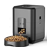 Automatic Pet Feeder for Cats and Dogs 2L – Programmable Food Dispenser with Timer, Slow Feed Portion Control, Portable Food Grade Feeder for Home and Travel 5G Wi-Fi Automatic Pet Feeder