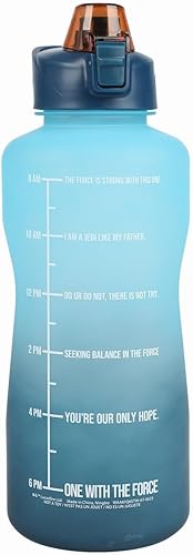 Miniatura 2 de Bioworld Star Wars Jedi Order - Botella de agua derretida de 2 litros con refranes motivacionales