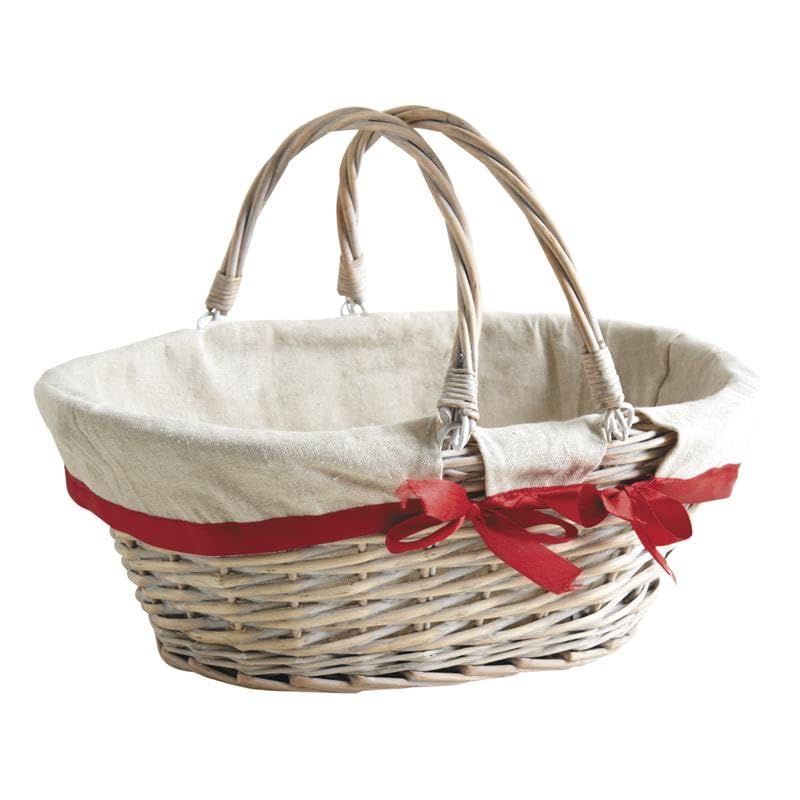 AUBRY GASPARD - Panier Ovale Osier Teinté 