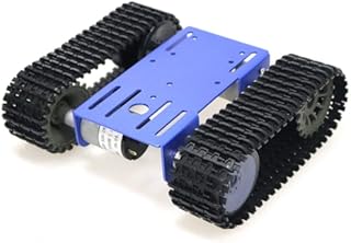 SZDoit Premium Robot Tracked Tank Car Chassis Starter Kit with DC Motor, Robotic Caterpillar Moving Crawler Platform Track for Arduion Raspberry Pie Microbit Python DIY Maker Remote Control RC Toy