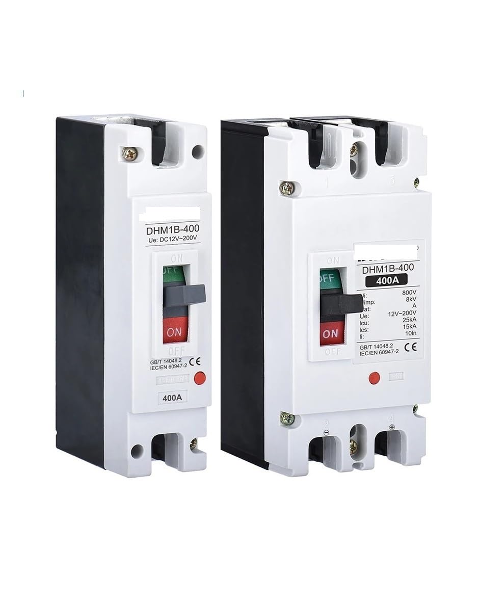 Magnetotermico Interruttore Automatico in Scatola Stampata DC 12V 24V 48V 72V MCCB 250A Batteria 125A 100A 200A 300A 400A Protezione for pila di Ricarica for Auto(2P,80A)