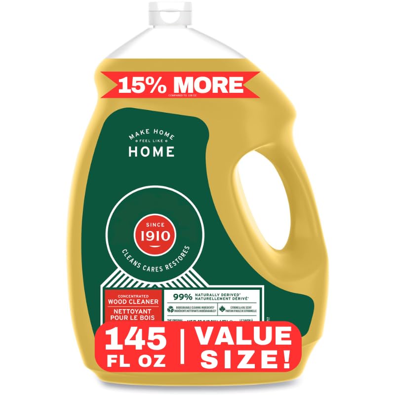 Parkway Distributors Oil Soap Wood Cleaner, Original Concentrated Formula 145 oz Bottle, with a PD Bag