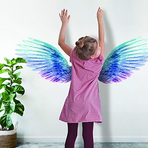 Calcomanías de alas de ángel que brillan para decoración miniatura 3
