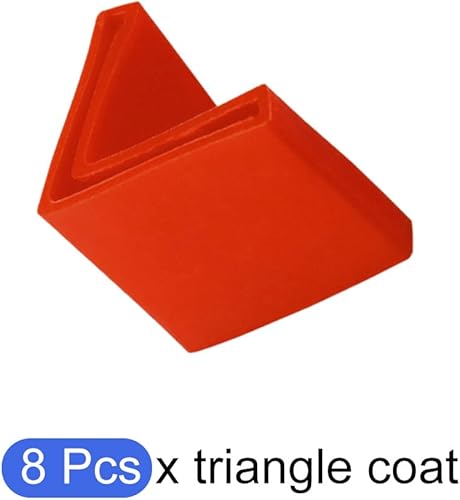Miniatura 5 de Almohadillas angulares de hierro para muebles (1.575 in1.57 pulgadas), 8 unidades, cubiertas de PVC en forma de L para pies de muebles, estantes,