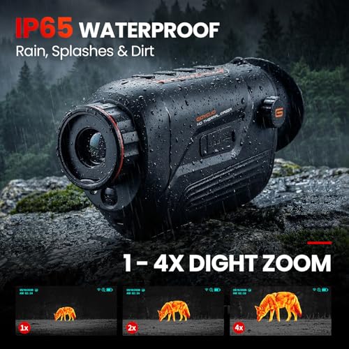 Image of GOYOJO G215 Thermal Imaging Monocular for Hunting, 256x192 (50Hz) Infrared Night Vision Telescope, 15mm Focal Lens Thermal Scopes for Outdoor Night Vision Camera Telescope