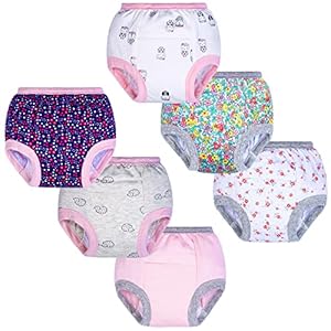 BIG ELEPHANT Baby Girls’ Padded Potty Training Pants Underwear