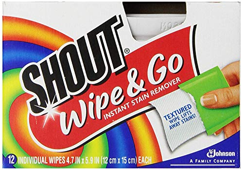 Shout Wipe & Go 12Ct Wipes 4 Pack, Multicolor