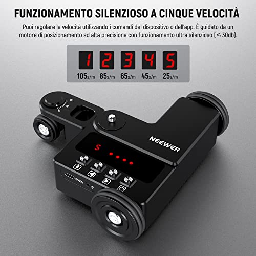 NEEWER Dolly Motorizzato per Fotocamera,Controllo