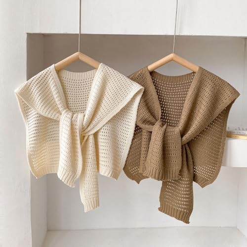 Sweater Shawl Wraps for Women Knitted Knotted Shawls Casual Scarf Cape Shoulder Tops Fashion Wrap for Travel3