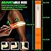 LED Armband for Running(2 Pack),Light Up Arm Bands for Night Walking Running,Rechargeable Lights for Runners,High Visibility Reflective Running Gear Adjustable Light Up Wristbands (Orange, Plus)