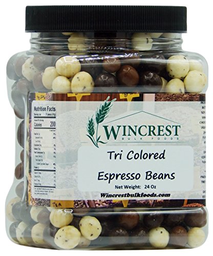 Chocolate Espresso Beans - 24 Oz Tub (Tri Color)
