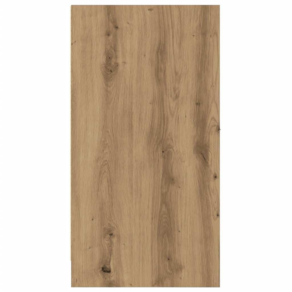 Armadietto da farmacista in rovere Artisan, 30 x 41 x 77,5 cm, armadietto da cucina con 2 cassetti e guide in metallo, per ufficio e soggiorno
