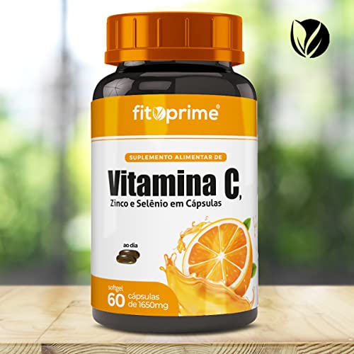 Vitamina C Zinco e Selênio 60 Cápsulas Softgel Fitoprime