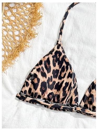 SHENHE Girl's 3 Piece Cute Halter Triangle Bikini Swimsuit with Beach Cover Up3