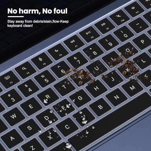 Image of Keyboard Cover Compatible with 2026 Apple MacBook Neo 13 inch A18 Pro chip A3404 with Touch ID, MacBook Neo 13 Keyboard Skin Protector - Black