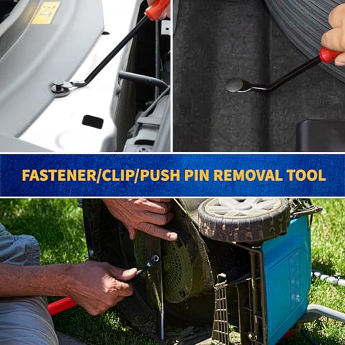 Clip Pliers Trim Removal Tools – 3 Pack Car Removal Tool Set to Remove Rivets Fasteners Push Pins, Clips Puller Kit for Door Dash Dashboard Panel Body Repair Tools, Red