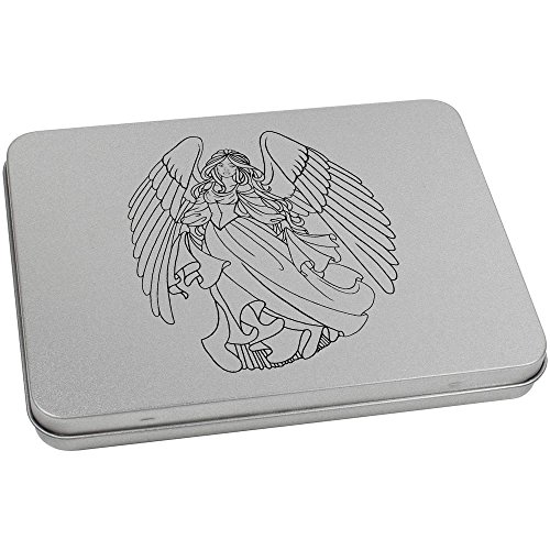 170mm 'Guardian Angel' Metal Hinged Tin/Storage Box (TT00046171)