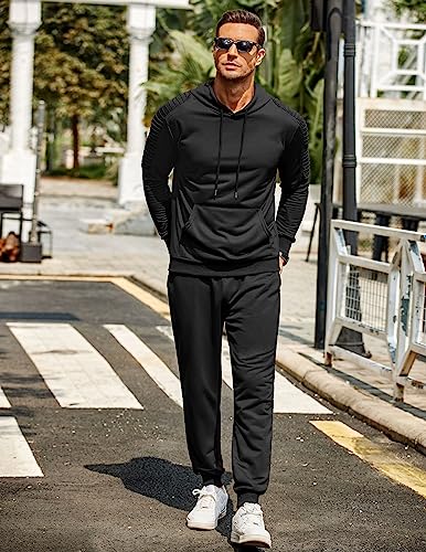COOFANDY Men's Tracksuit 2 Piece Hoodie Sweatsuit Sets Casual Jogging Athletic Suits2