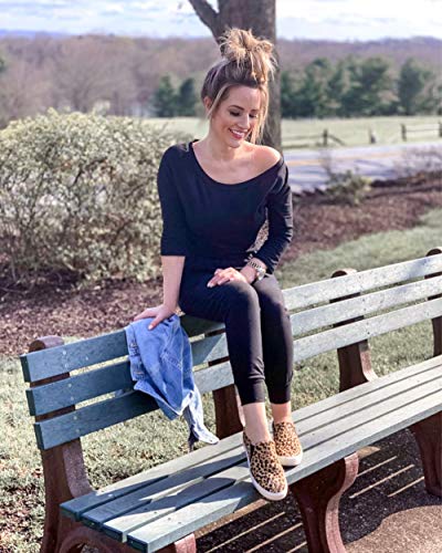 PRETTYGARDEN Women's Casual Long Sleeve Jumpsuit Crewneck One Off Shoulder Elastic Waist Stretchy Romper with Pockets