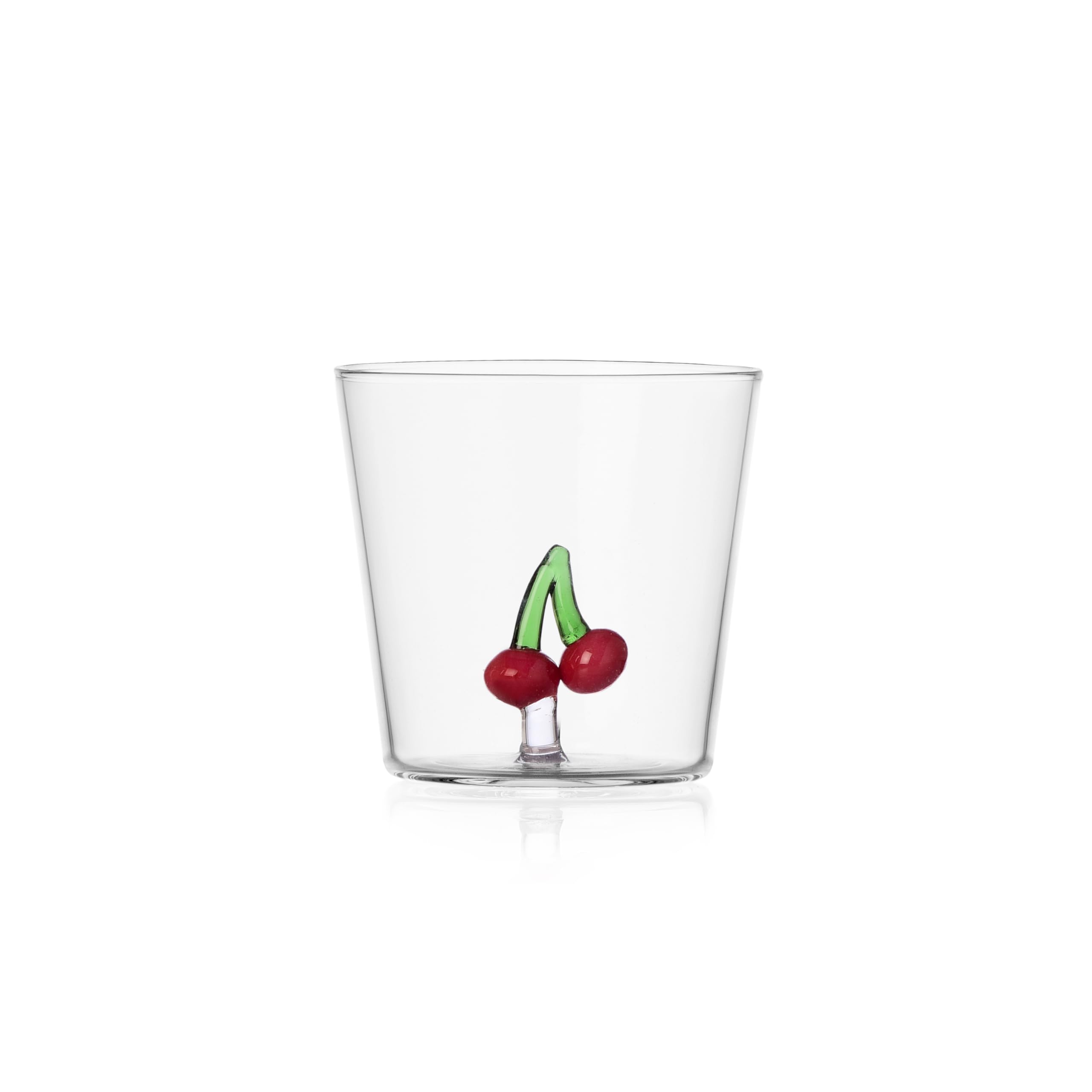 Ichendorf Milano Set mit 6 Wassergläsern aus der Kollektion Fruits & Flowers, Borosilikatglas, Tumbler, Trinkglas, Zuhause, 200 ml