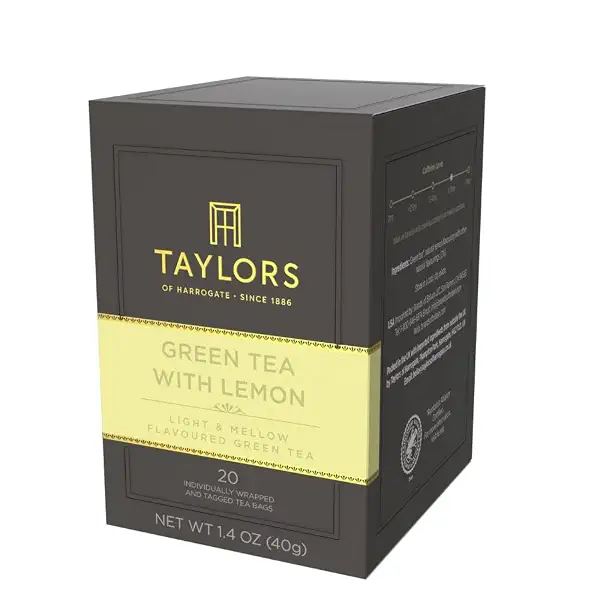 Taylors of Harrogate Green Tea with Lemon Tea Bags, 20ct (Pack of 6) 2