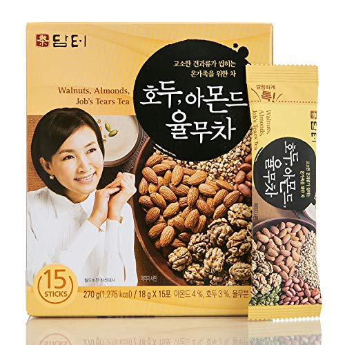 Damtuh Korean Black Grain Mix Powder 40 Sticks + Walnut Almond Adlay Tea 15 Sticks + 15 Multi Grains Mix Powder 12 Sticks #TOP3