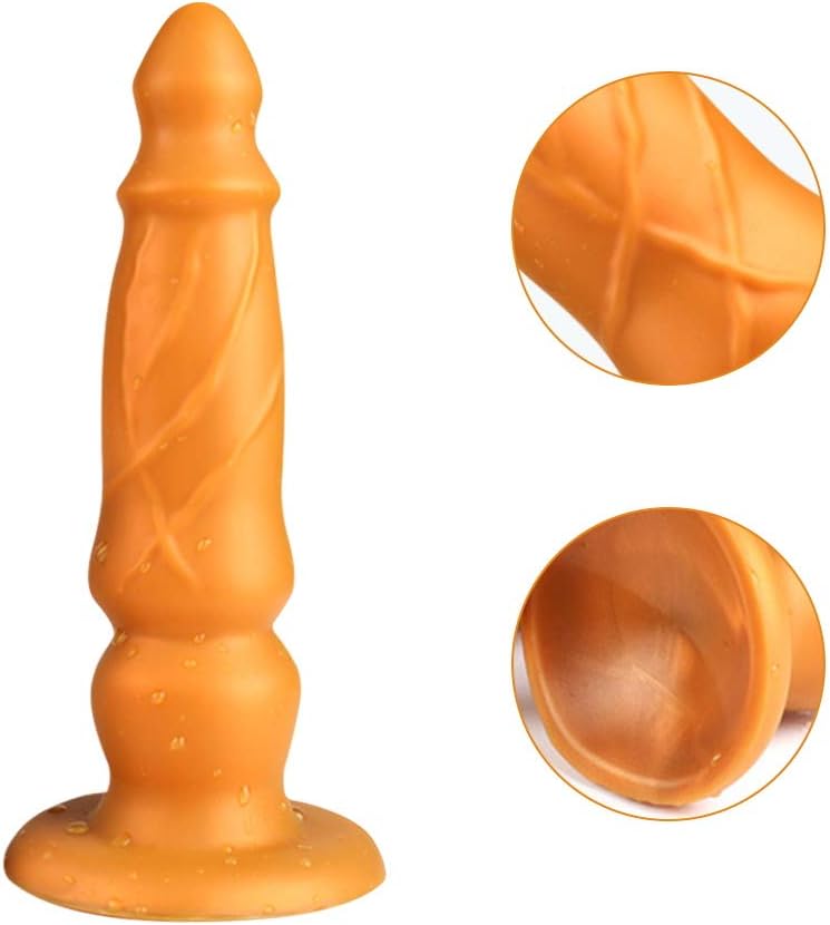 FST Tapered Head Anal Plug Vaginal Fit G-spot Stimulation Dildo Bulge Textures Prostate Massage with Strong Suction Cup for Women Men Masturbation Couple Flirt Liquid Silicone Sex Toy (XL)