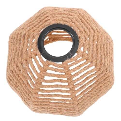 HOODANCOS Reemplazo De Tono De Lámpara Colgante Jute Rope Tombre De Luz Tejido Tombre De Luz Rústica Ventilador De Techo Cubierta De Luz Para La Luz Colgante Apliques De Pared De Luz