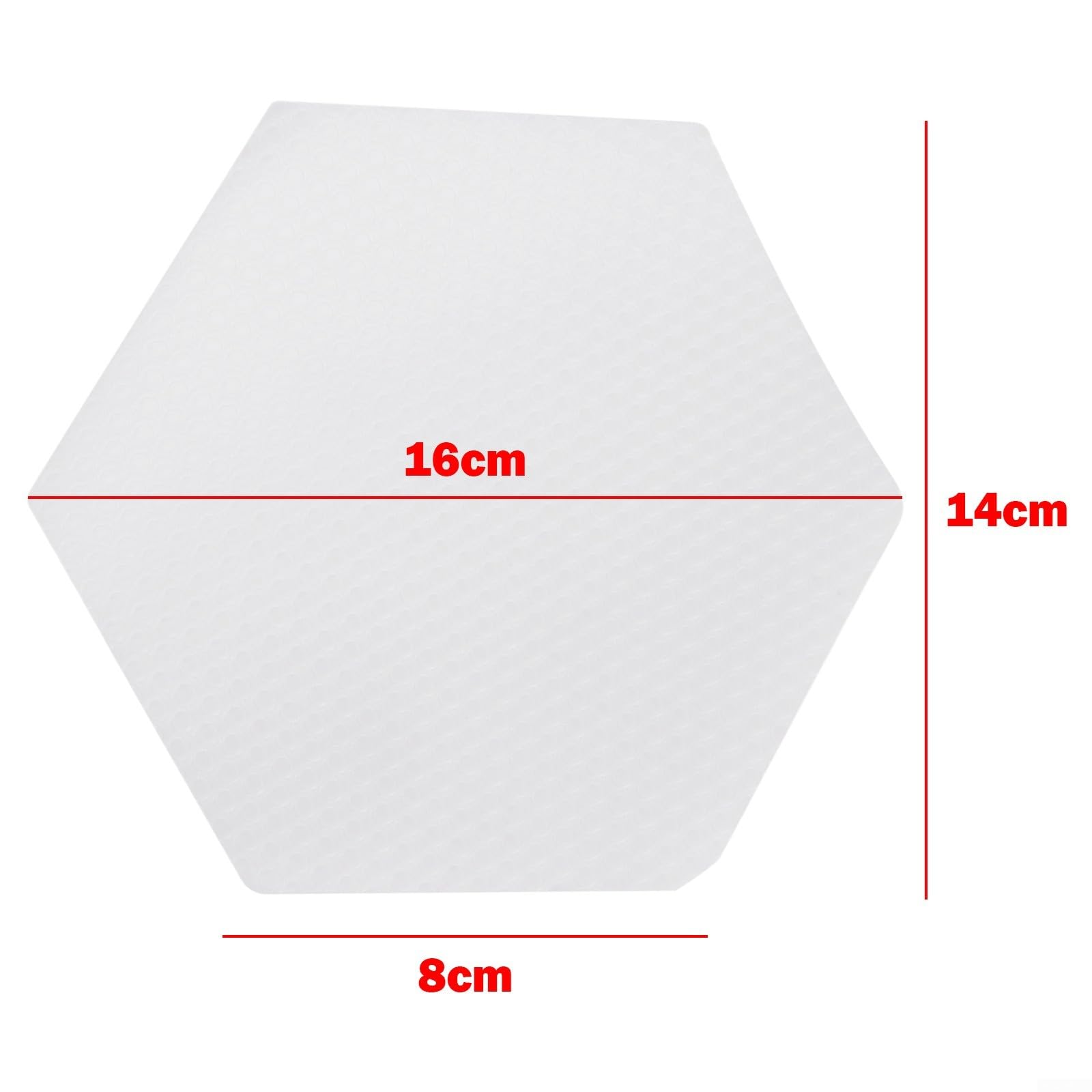 22pcs Surfboard Deck Grip, Clear Surfboard Deck Grip Pad Nonslip Traction Stickers Hexagon Traction Surfpad DIY Accessories