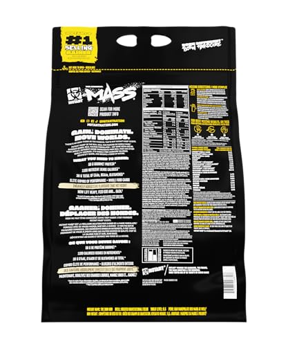 Image of Mutant Mass Weight Gainer Protein Powder - Build Muscle Size and Strength with 1100 Calories - 56 g Protein - 26.1 g EAAs - 12.2 g of BCAAs - 15 lbs with 24 Servings - Cookies & Cream