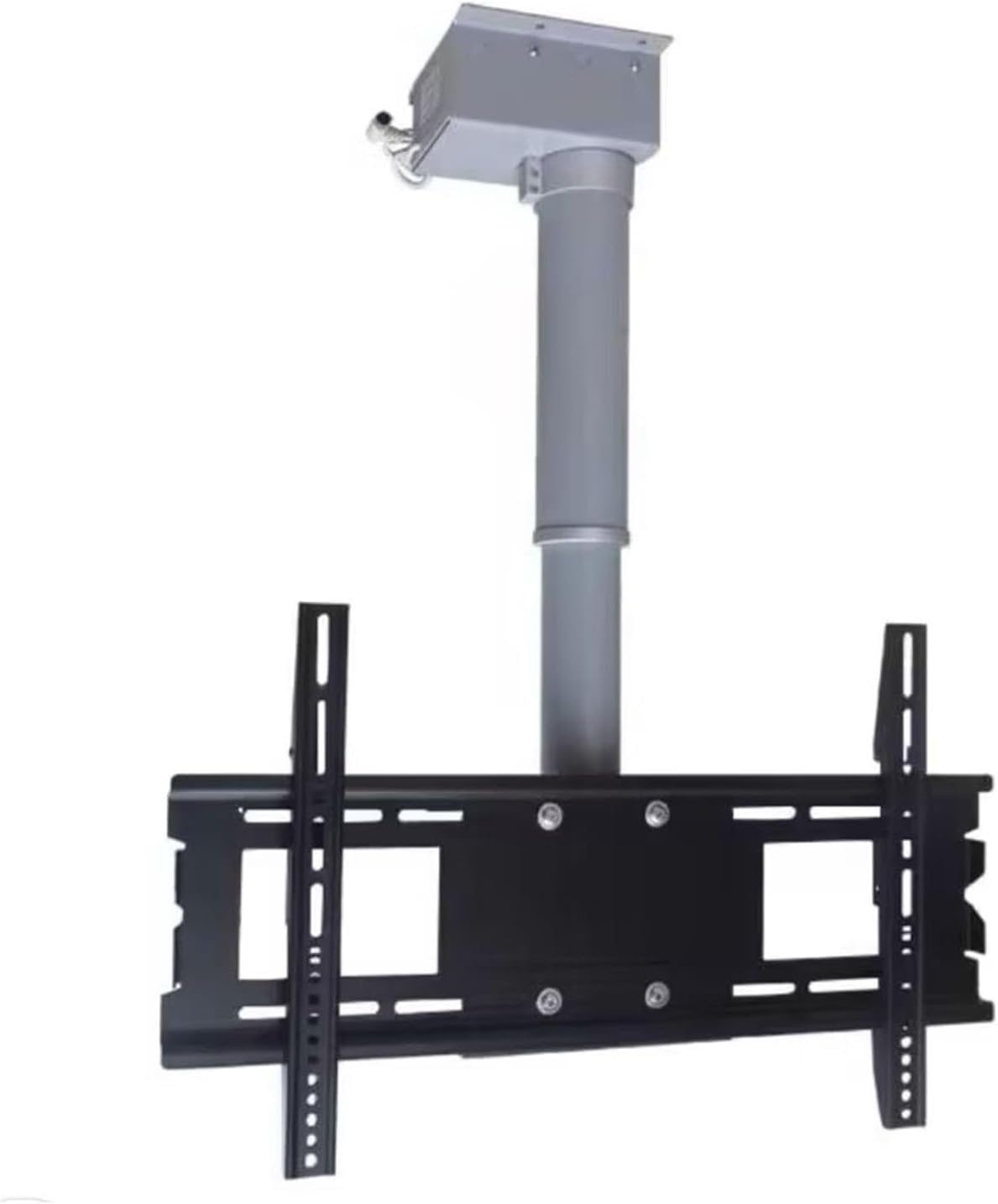 HTTGDGDH Telescopic Tv Bracket Motorized Ceiling Tv Mount Bracket, Adjustable Ceiling Tv Mount Bracket, Electric Tv Lift With Remote Control Folding Tv Mount,120cm