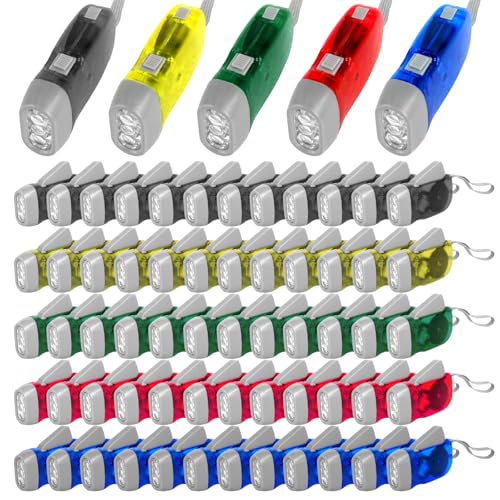 Lampe de poche à manivelle pour sports de plein air et bivouac en camping