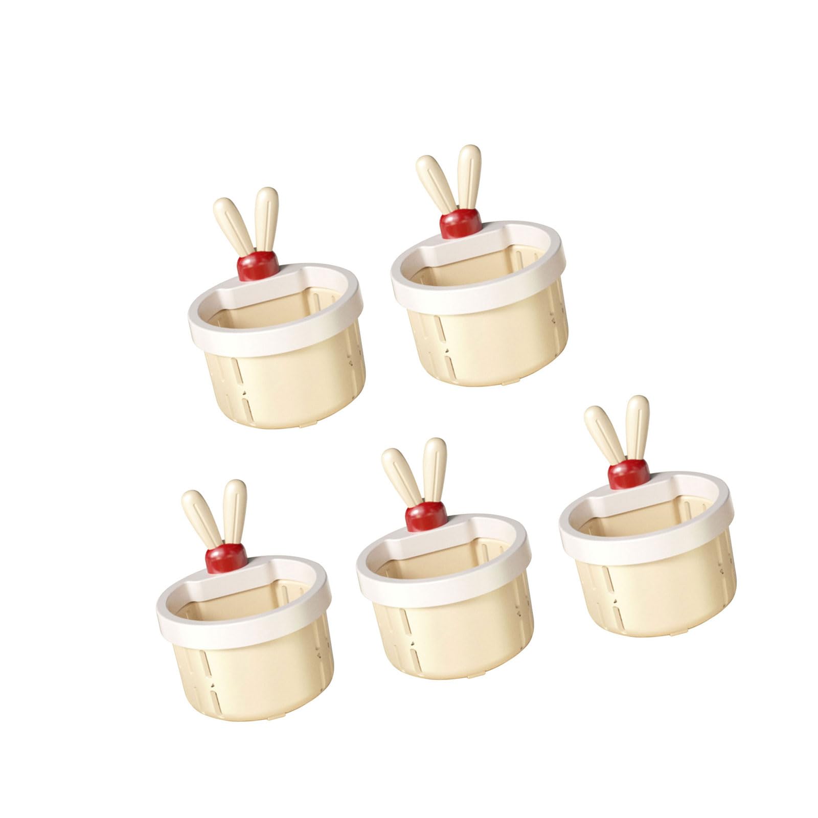 Xinsheinelry 5PCS Stylish Rabbits Sink for Kitchen with Sturdy ABS Construction and User Friendly Efficient Design Drain Catcher for Sink