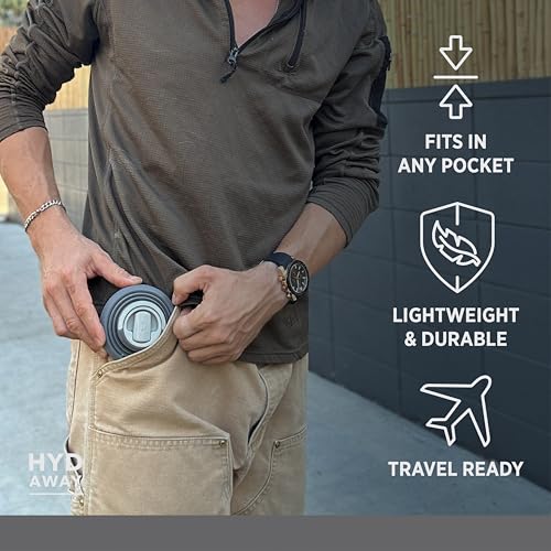 Image of HYDAWAY 17oz Collapsible Water Bottle - BPA-Free, Leakproof, Lightweight, and Space-Saving - Perfect for Travel, Hiking, and Everyday Hydration
